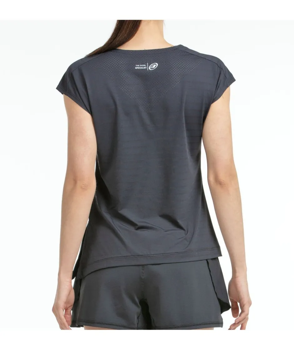 Sale Bullpadel CAMISETA ADOROS NEGRO TEJIDO BICOLOR