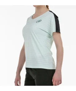 Clearance Bullpadel CAMISETA GEMMA 25V VERDE AGUA TEJ.BICOLOR