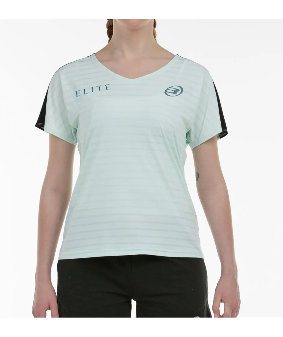 Clearance Bullpadel CAMISETA GEMMA 25V VERDE AGUA TEJ.BICOLOR