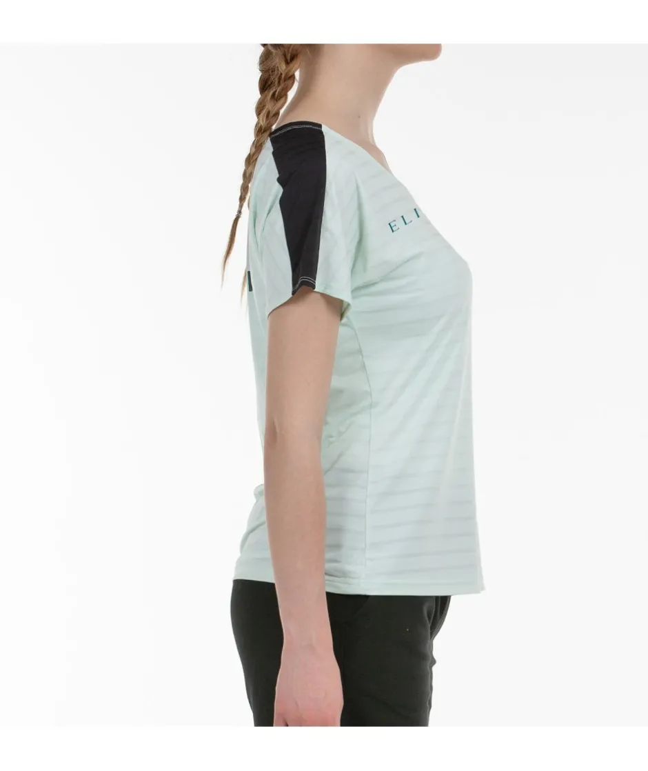 Clearance Bullpadel CAMISETA GEMMA 25V VERDE AGUA TEJ.BICOLOR