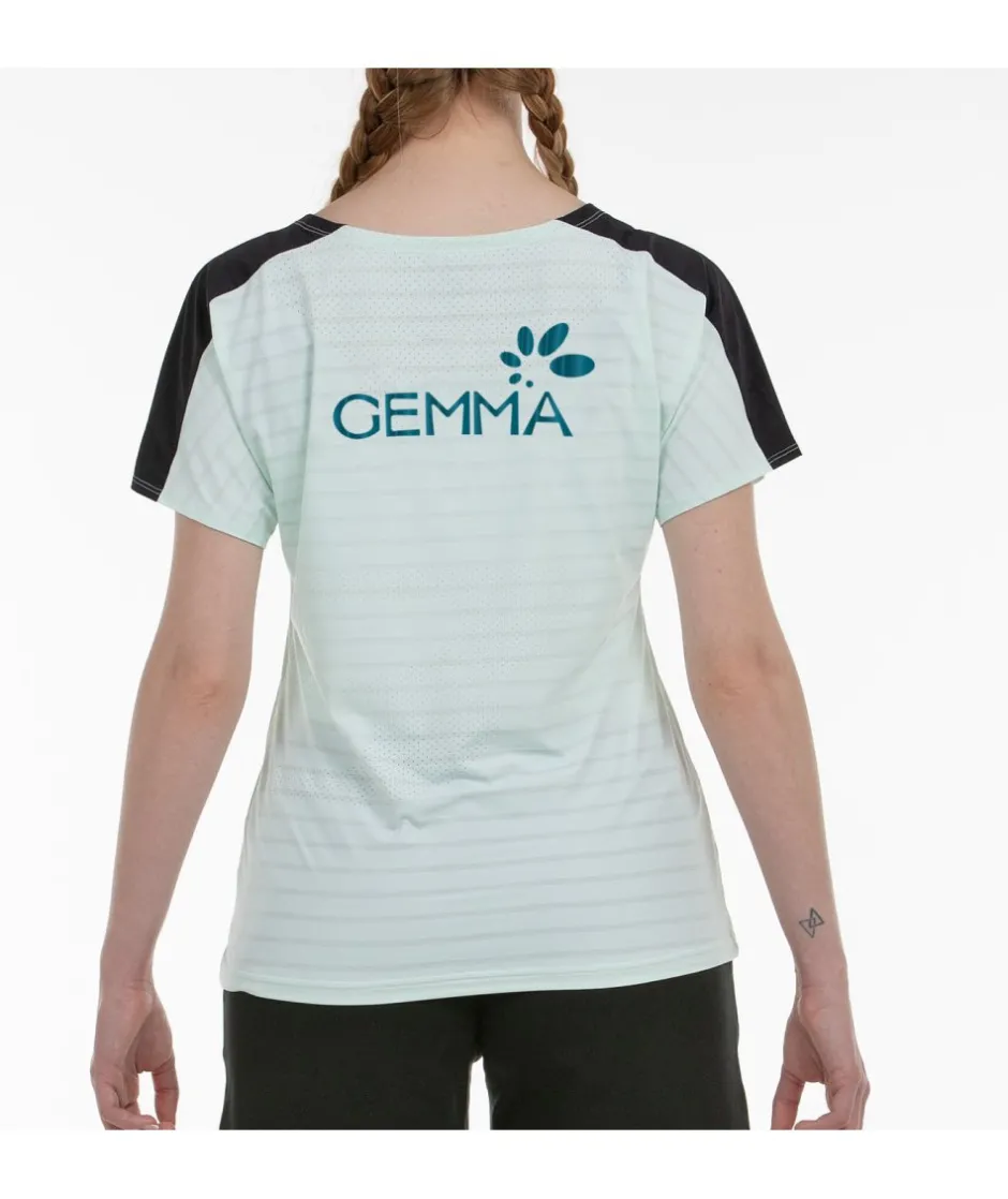 Clearance Bullpadel CAMISETA GEMMA 25V VERDE AGUA TEJ.BICOLOR