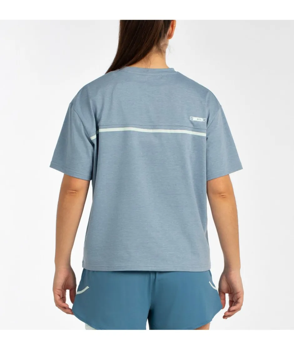 Online Bullpadel CAMISETA OYEME AZUL VERDOSO VIGORE