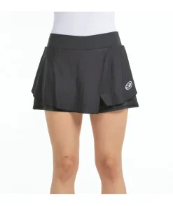 Bullpadel FALDA ADRAR NEGRO TEJIDO BICOLOR