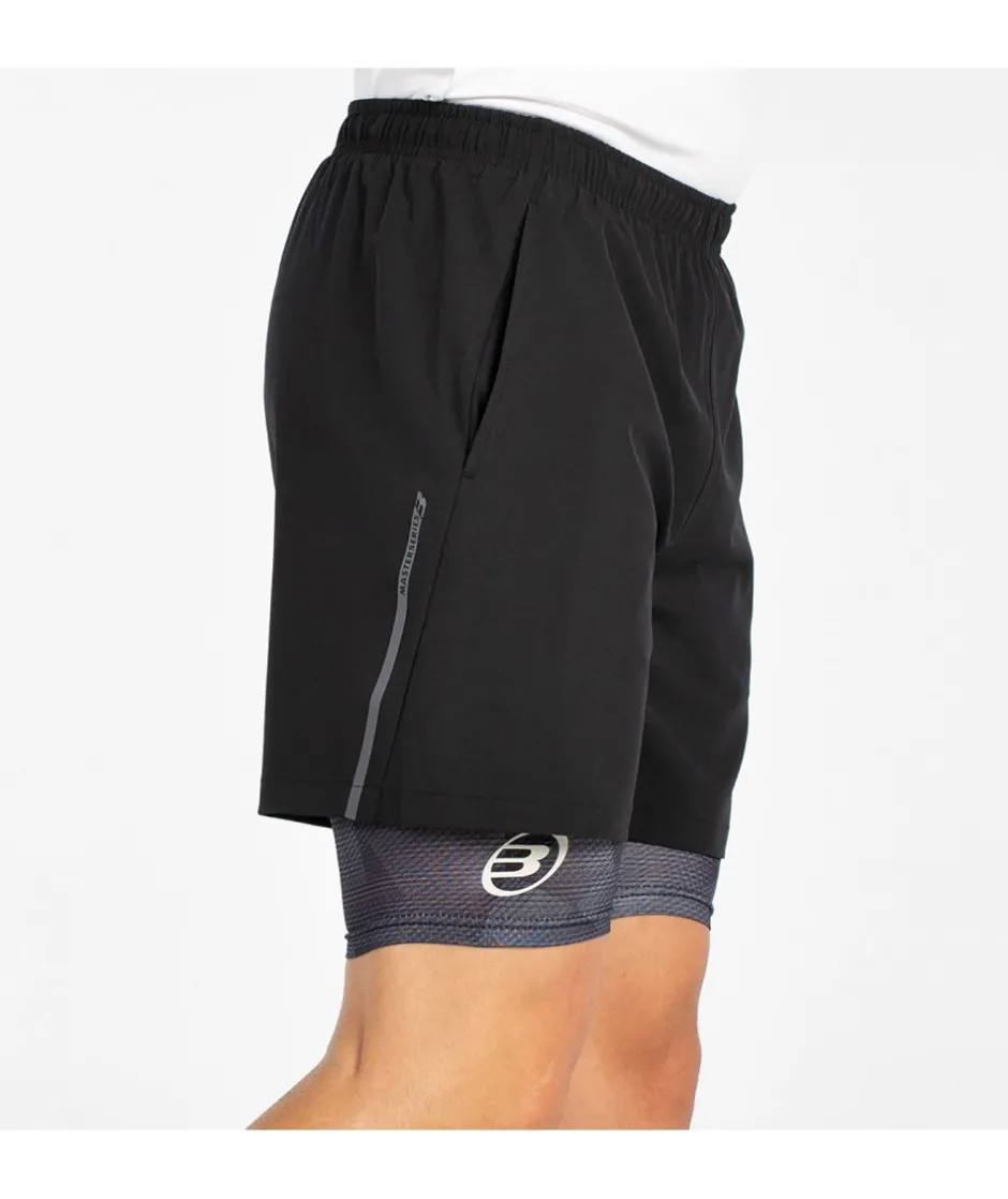 Discount Bullpadel SHORT MANZAN NEGRO