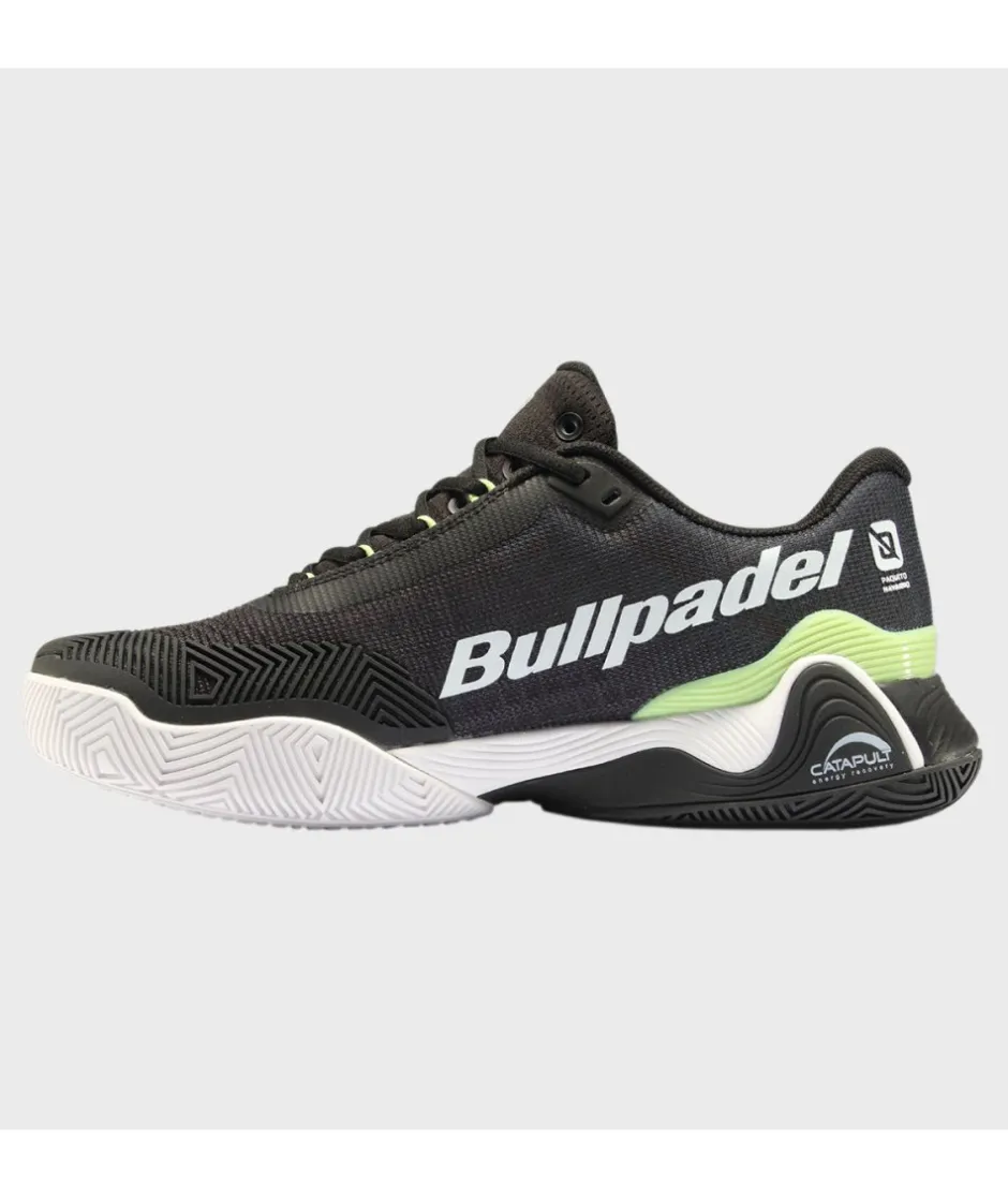 Outlet Bullpadel ZAPATILLA HACK VIBRAM 24I NEGRO Y VERDE
