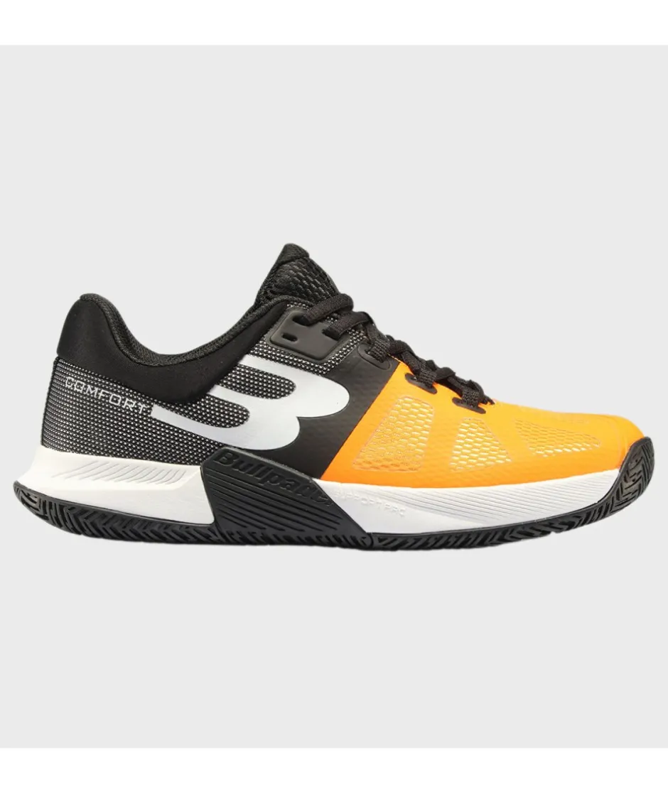Hot Bullpadel ZAPATILLA PERFORMANCE COMFORT 24I NEGRO Y NARANJA