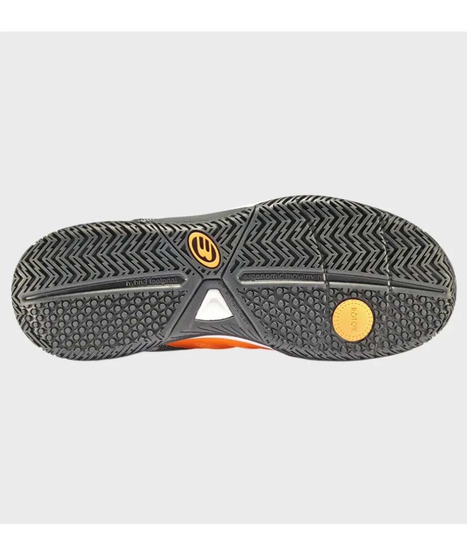 Hot Bullpadel ZAPATILLA PERFORMANCE COMFORT 24I NEGRO Y NARANJA